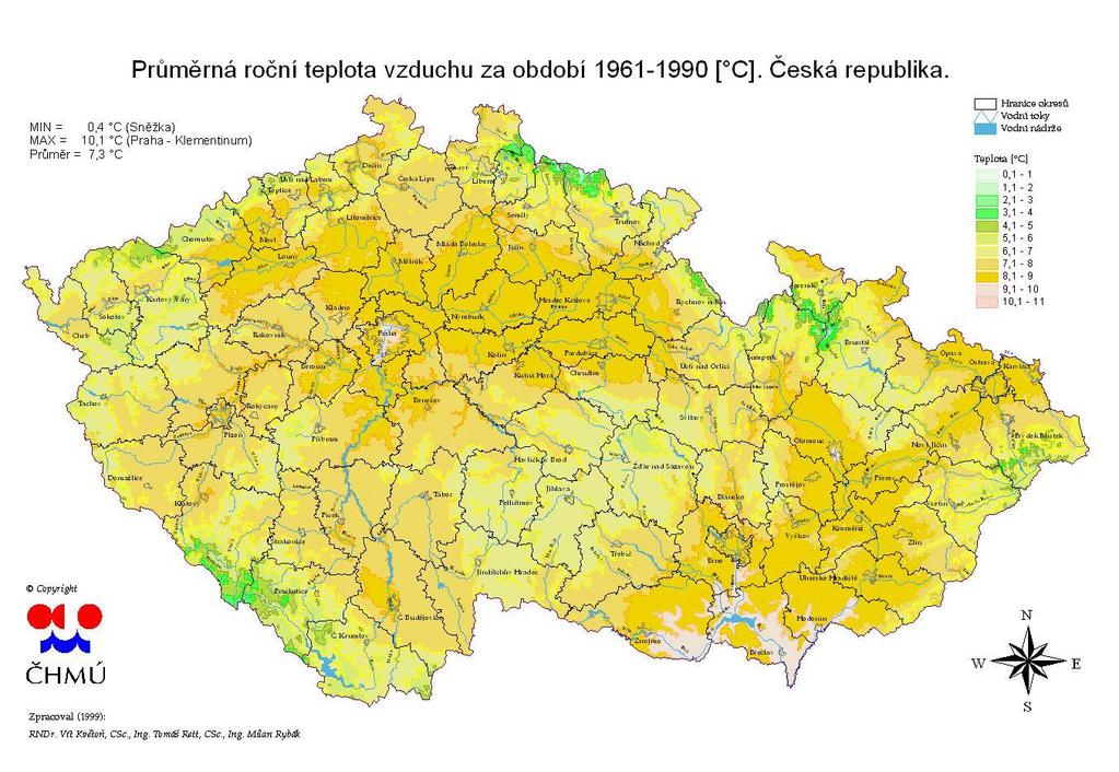 Kapitola 3 Klima České republiky a jeho změny 3.