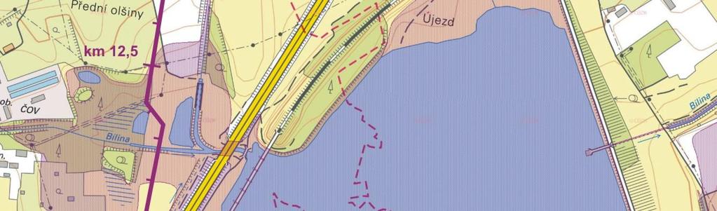 C.II.4.1.6. Záplavová území Trasa plynovodu kříží vyhlášená záplavová území pro Q100 vymezená na následujících tocích: Tab.