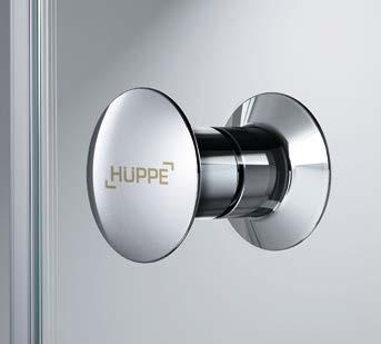 HÜPPE Enjoy elegance série křídlových dveří v bezrámovém provedení nebo s nástěnnou lištou; ideální pro montáž bez sprchové