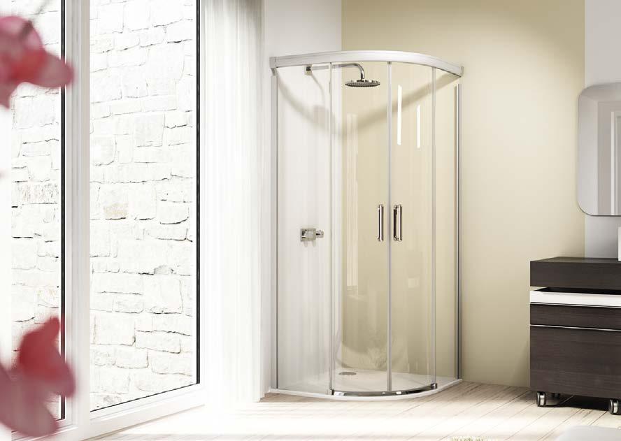 HÜPPE Design elegance Posuvné dveře Série transparentních posuvných dveří s elegantním