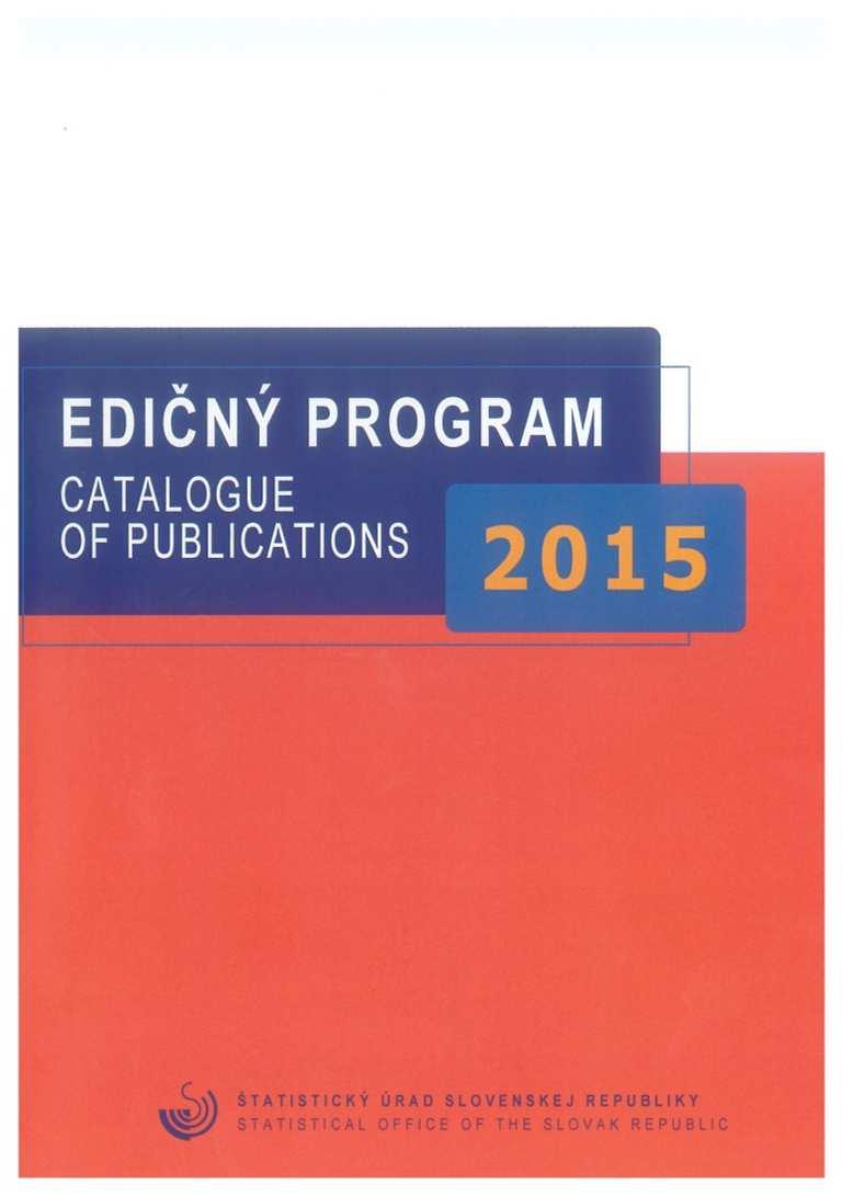 Edičný program ŠÚ SR každoročne vydáva Edičný program so základnými
