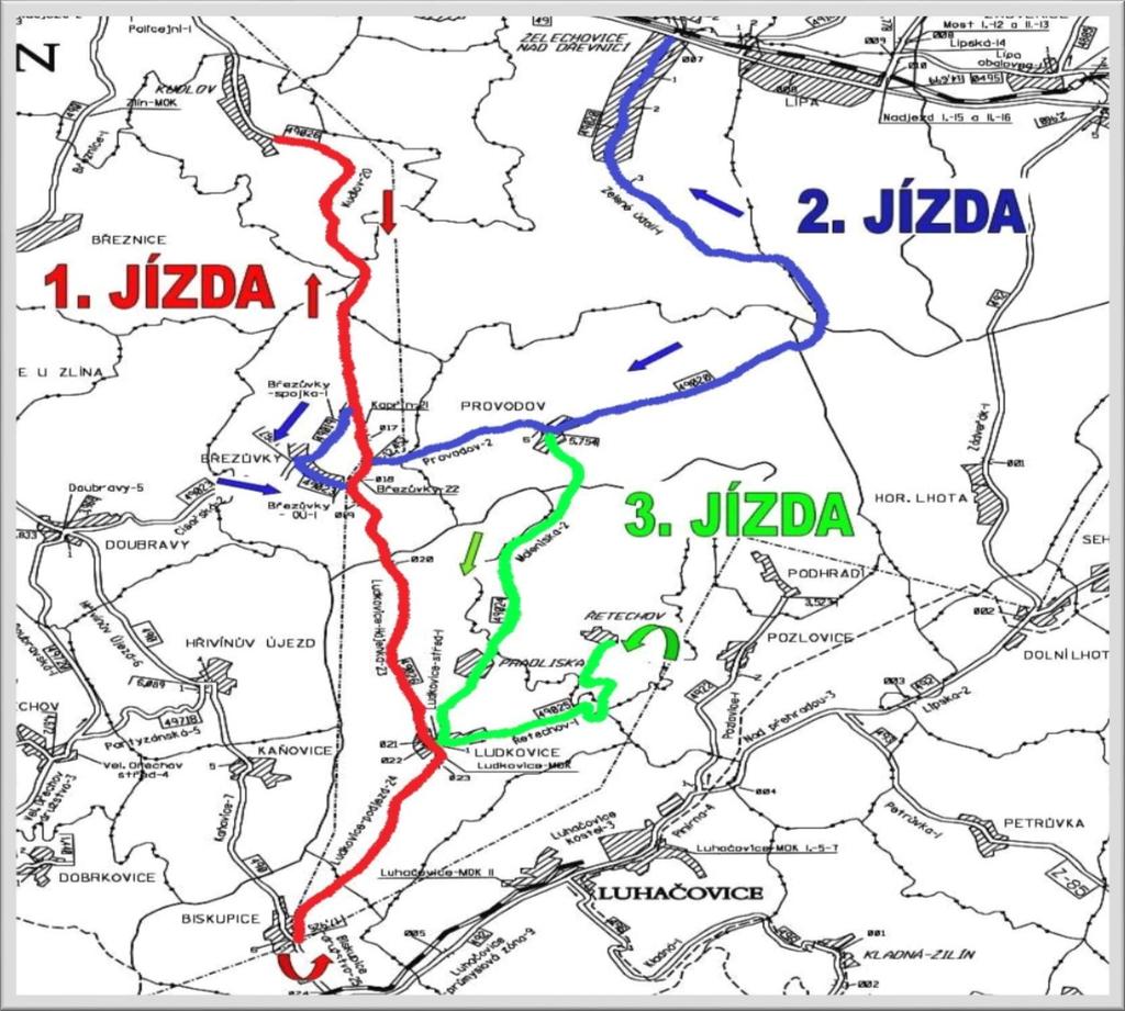 b) Posyp zdrsňovací Okruh číslo: Z-10-V 1. řidič: Stanoviště: Zádveřice Telefon: 577 044 204 2.