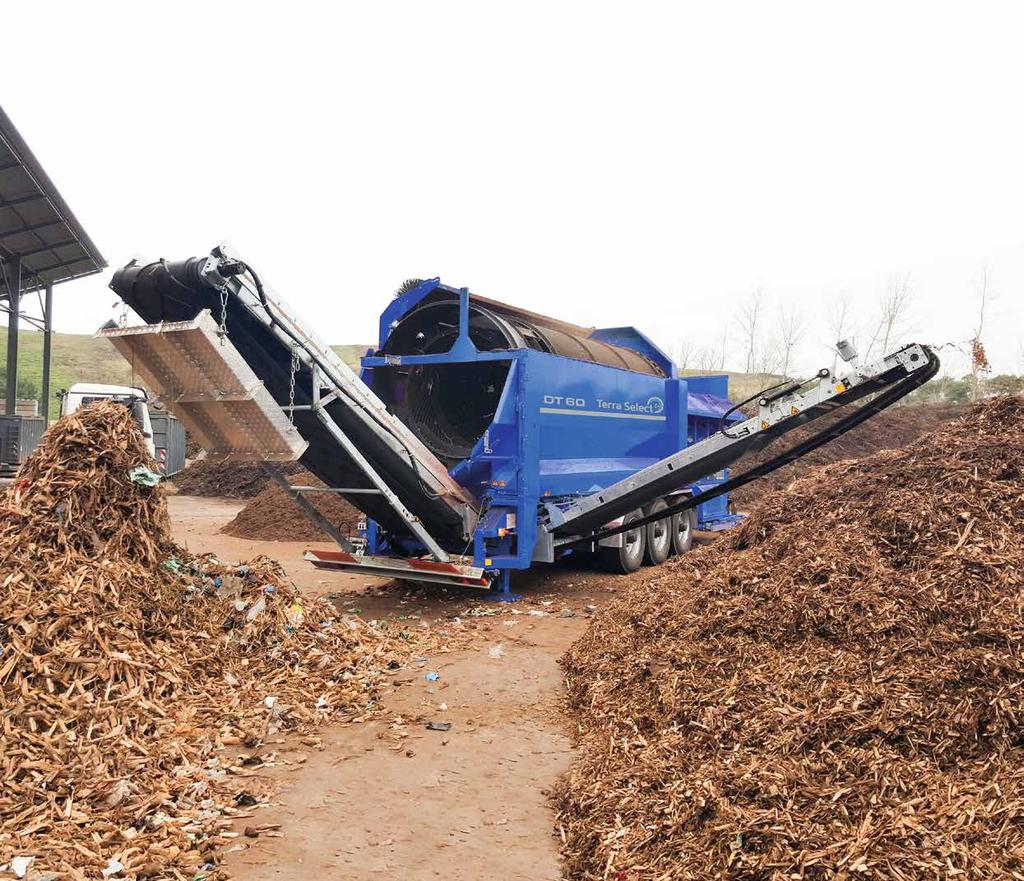 Terra Select DT 60 Dvojtý buben - pro mnoho aplikací Model Terra Select DT 60 je založen na modelu T 60. Zvětšená plocha pro třídění, DT 60 je vhodný pro mnoho různých oblastí použití.