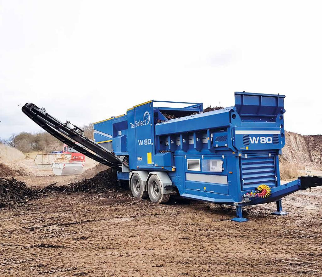 Terra Select W 80 Navrženo pro třídění těžkých materiálů Vzduchový třidič W 80 je navržen pro