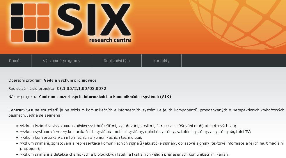 SIX: webové fórum (1) http://www.six.