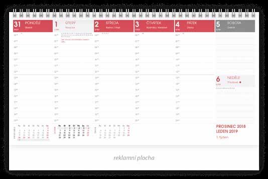 kusů do fólie Kalendáře s daňovým kalendáriem Možnost vlastní titulní strany již od 100 ks