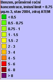 10 nad hranicí imisního limitu.