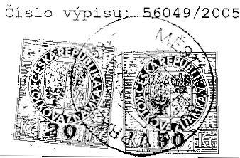 ledna 2005 èlen dozorèí rady: Josef Mach, r.è. 580125/1324 Chýnì, Hlavní 30/4, okres Praha-západ den vzniku èlenstvi v dozorèi >rèí radì: l1.