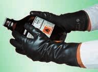 Chemické rukavice PVA Rukavice určené pro práci s organickými rozpouštědly, potah z polyvinylalkoholu, téměř inertní v aromatických a chlorovaných rozpouštědlech.