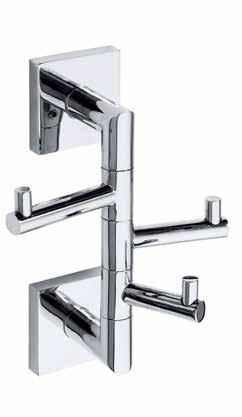 Věšáček Single robe hook Kleiderhaken Крючок для одежды 55 x 55 x 50 mm 132106022 Věšáček dvojitý Double