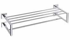 Doppelhandtuchhalter Двойной держатель полотенца 655 x 55 x 120 mm 132204052 Polička na ručníky dvojitá s hrazdou Towel rack Doppelhandtuchablage Полочка для полотенец с вешалкой 655 x 160 x 225 mm