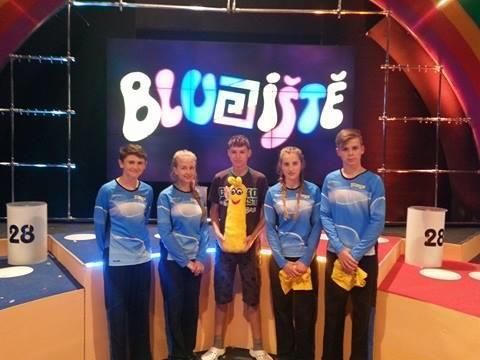 Bludiště Dne 14. června se naše škola zúčastnila televizní soutěže Bludiště. Náš tým byl složen z Kačky Langerové a Diany Zeleňákové z 9. třídy,
