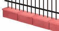 PIL-ST25 červená PILEG 15 STĹPIK pre plotový panel SPOJKA pre plotový panel T PLOTOVÉ