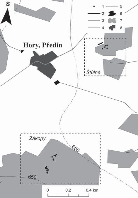 GAMASPEKTROMETRICKÁ CHARAKTERISTIKA LOKALIT PRIMÁRNÍ ZLATONOSNÉ MINERALIZACE V HORÁCH U PŘEDÍNA (ZÁPADNÍ MORAVA) Gamma-ray spectrometry of localities of the primary auriferous mineralization at Hory