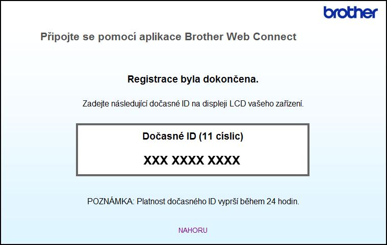 Úvod d Postupujte podle pokynů na obrazovce a požádejte o přístup. Po dokončení se zobrazí vaše dočasné ID.