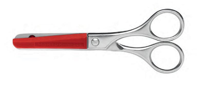 Při řezání nehrozí riziko pořezání. Nůžky, které jsou ostré, ale nemůžete se s nimi pořezat? Ano, nůžky MARTOR SECUMAX SAFE-T-GUARD. Ostří bezpečnostních nůžek je chráněno měkkým plastem.