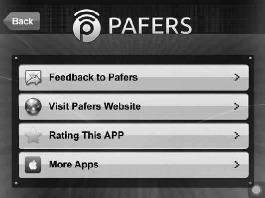 3. Pafers Napište dopis firmě Pafers nebo navštivte webové stránky aplikace Pafers a pomozte tím, že ohodnotíte aplikaci Pafers pro běžecké pásy, nebo se můžete podívat na