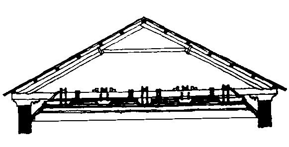 Italský středověký krov