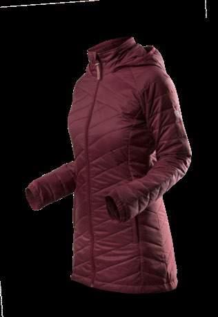 Poskytuje výborný tepelný komfort, který oceníte při procházkách městem i při sportovních aktivitách. Lightweight ladies jacket with warm filler.