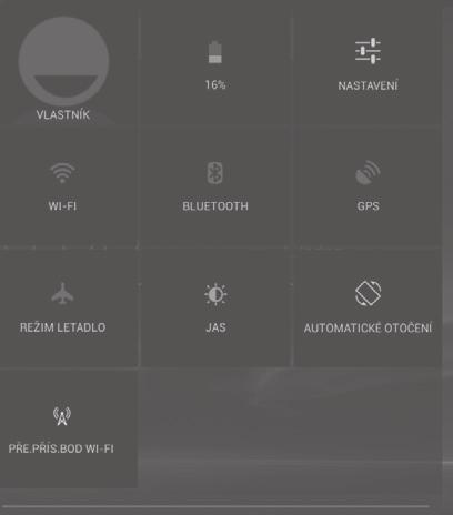 Rozhraní Bluetooth zapnuto Připojeno k zařízení Bluetooth Režim Letadlo Je nastaven budík Oznamovací ikony Nová textová nebo multimediální zpráva Potíže s doručením zprávy SMS nebo MMS Nová zpráva