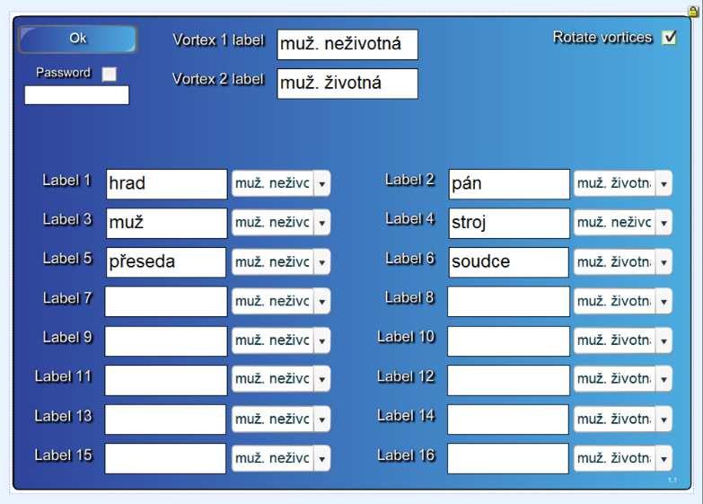 Teď již nám stačí do našeho třídění slov zadat slova, která chceme třídit. Nahoře v levém horním rohu je tlačítko Edit, na to stačí klepnout a jsme v režimu editace.