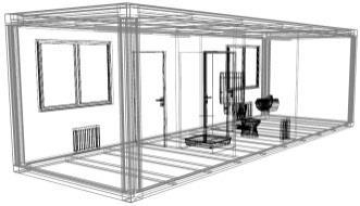 plast, OS, sklo ditherm, integrovaná roleta 1ks 600 x 450 mm, plast, sklopné, sklo ditherm, bez rolety 2ks osvětlení zářivky 1x9W 3ks osvětlení zářivky 1x36W 12ks vnitřní zásuvky 220V 1ks topidlo AEG