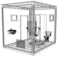 2,5 mm s podlahovou vpustí, cementotřísková deska 2ks 600 x 450 mm, plast, sklopné, sklo ditherm, bez rolety