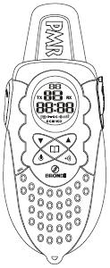 PMR FX-25 TWIN 8 KANÁLOVÝ, 2 CESTNÝ PMR