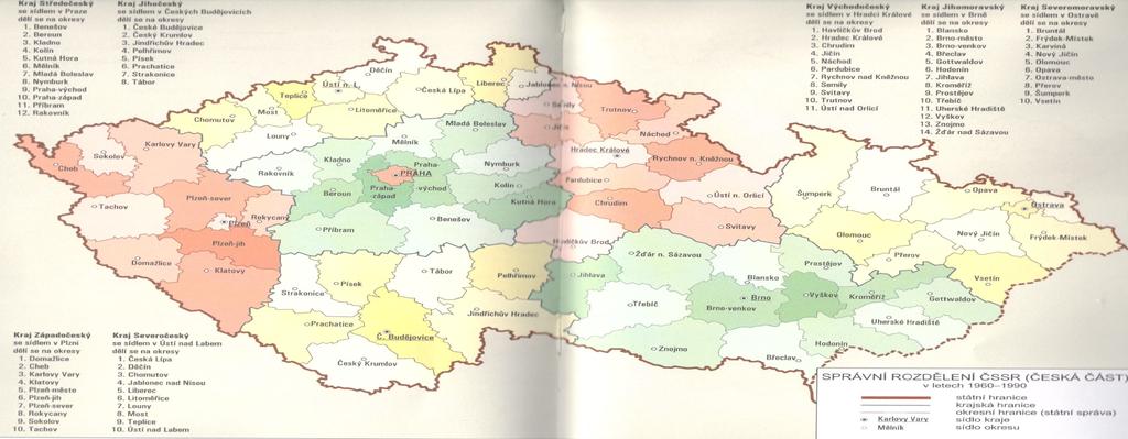 Vývoj veřejné správy v letech 1960-1990