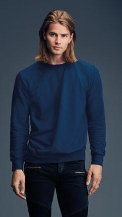 08 71000FL DÁMSKÁ MKNA FASON CREWNECK 245 g/m² 75% bavlna, ring-spun, 25% polyester selo, všitý štítek 1 x 1 žebrování s elastanem Trojí prošití