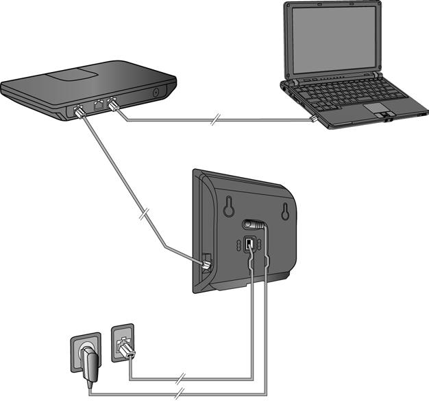 Připojení základny První kroky Na následujícím obrázku jsou označeny všechny konektory základnové stanice. Jednotlivá připojení jsou podrobněji popsána v další části.
