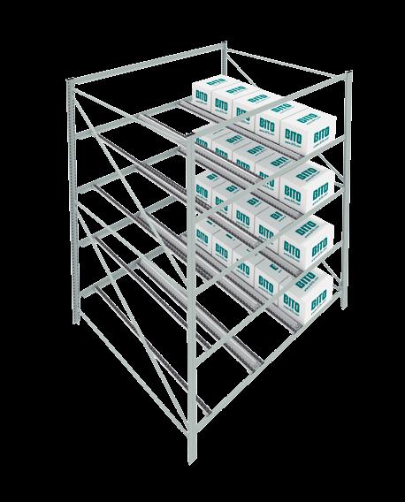 uložení více položek) + + Lze kombinovat s BITO statickými regály Stojina Traverza Válečková lišta Horizontální / diagonální