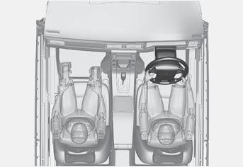 01 Bezpečnost Airbagy 01 Výstražný symbol na sdruženém přístrojovém panelu Spolu s varovným symbolem se může na informačním displeji objevit v určitých případech také zpráva.