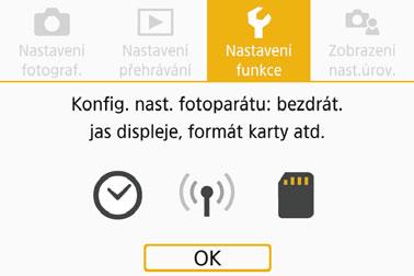 Připojení ke smartphonu kompatibilnímu s Bluetooth přes síť Wi-Fi Navázání připojení Bluetooth Postup pro fotoaparát 1 1