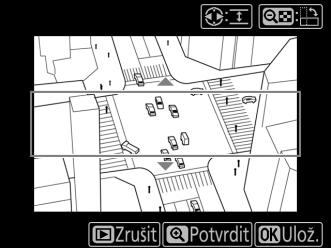 Efekt miniatury Tlačítko G N menu retušování Tato položka vytváří kopii snímku, která vypadá jako snímek miniatury. Nejlepší výsledky poskytuje u snímků, které byly pořízeny z výrazného nadhledu.