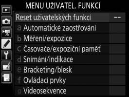 A Uživatelské funkce: Jemné