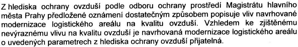 charakteru a nejsou dùvodem pro zpracování dokumentace podle 8 zákona è. 100/2001 Sb., v platném znìní.