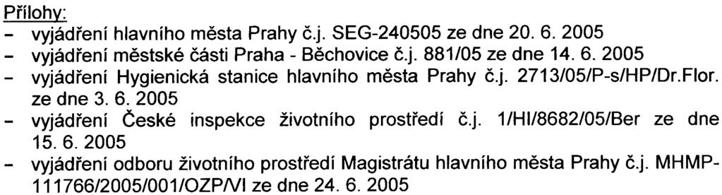 ochrany prostøedí Magistrátu hlavního mìsta Prahy pøejímá veškeré práva a závazky odboru životního prostøedí Magistrátu hlavního mìsta Prahy. Ing Magistrát hl. m. Prahy odbor ochrany prostfedf Mariánské nám.