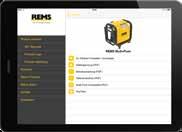Skenování QR-kódu Naskenujte nějaký z QR-kódů REMS a obdržíte všechny detaily k výrobku. REMS App Uživatelský software zdarma ke stažení přes Apple App Store nebo Android App u Google Play.