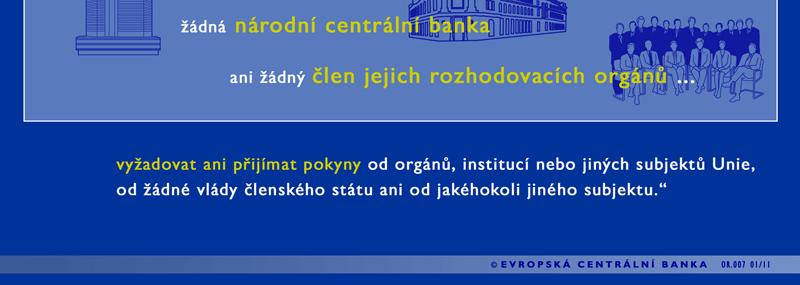 (Ne)závislost ECB