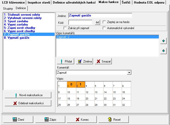 SATEL INT-KSG 11 Obr. 8. Okno v programu DloadX "Definice". 5.3 Screensaver šetřič displeje Poznámka: Data šetřiče jsou uložena v paměti klávesnice.