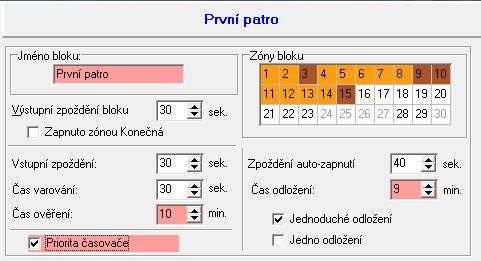 SATEL Programovací manuál 29 Pomocí klávesnice můžete systém zapnout bez výstupního zpoždění, jestliže postupně stisknete klávesy (,, nebo ), které ukončí zapnutí, na dobu cca. 3 sekund.