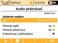 časová osa se začne pohybovat. Současně bude vždy zobrazena aktuální naměřená hodnota v daném bodě. Po stisku tlačítka Menu (nebo 3D tlačítka ) se časová osa bude pohybovat se zvětšeným krokem.