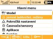 Potvrdíme tlačítkem F5(Ano). Spárujte vysílač s přijímačem, viz. kapitola Přijímač-> Spárování. Vysílač je spárován s přijímačem a je připojen k letu.