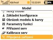 3. 8.7 Použití připojených zařízení pro nastavení přijímače Pomocí aplikace Připojená zařízení můžete bezdrátově konfigurovat zařízení v modelech, jako jsou přijímače, senzory, resp.