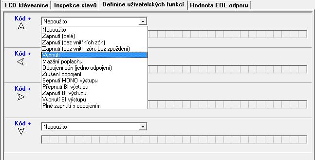 14 INT-TSI SATEL 7 stav poruch [Poruchy] pokud je volba povolena: může uživatel prohlížet aktuální poruchy přes terminál po přidržení klávesy 7 po dobu 3 sekund; funkční tlačítko zobrazující stav