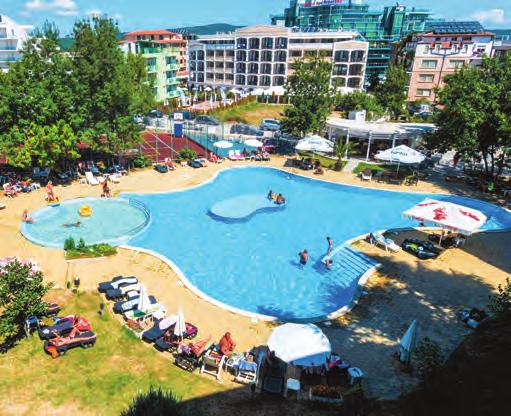 all inclusive od 11 100 Kč Bulharsko - Primorsko hotel Continental - Happy Land POLOHA: v jižní části letoviska cca 2 km od