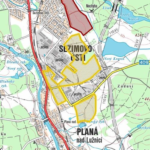 železniční koridor - trať č. 220 Praha - Tábor - České Budějovice - Horní Dvořiště - SRN; žst. Planá n. Lužnicí - 0,1 km. Pro zavlečkování jsou ideální podmínky.