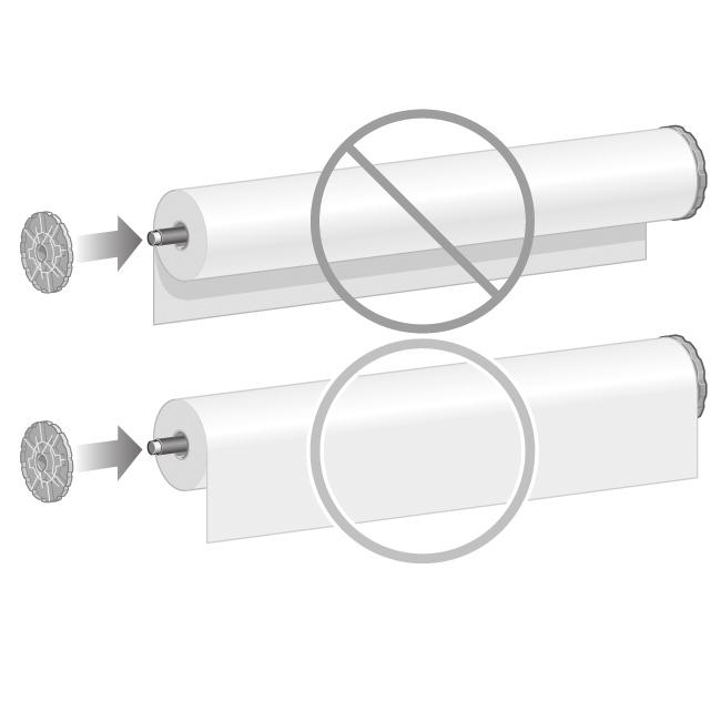 97 98 99 100 Remove the right-hand end of the spindle (1) from the printer, then move it to the right in order to extract the other end (2).