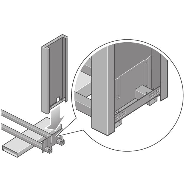 17 18 19 20 Lower the right leg onto the right side of the cross-brace. The right leg will fit only on the right side of the cross-brace. Sağ ayağı çapraz desteğin sağ tarafına doğru indirin.